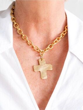Susan Shaw - Cross Pendant Necklace (worn one time)